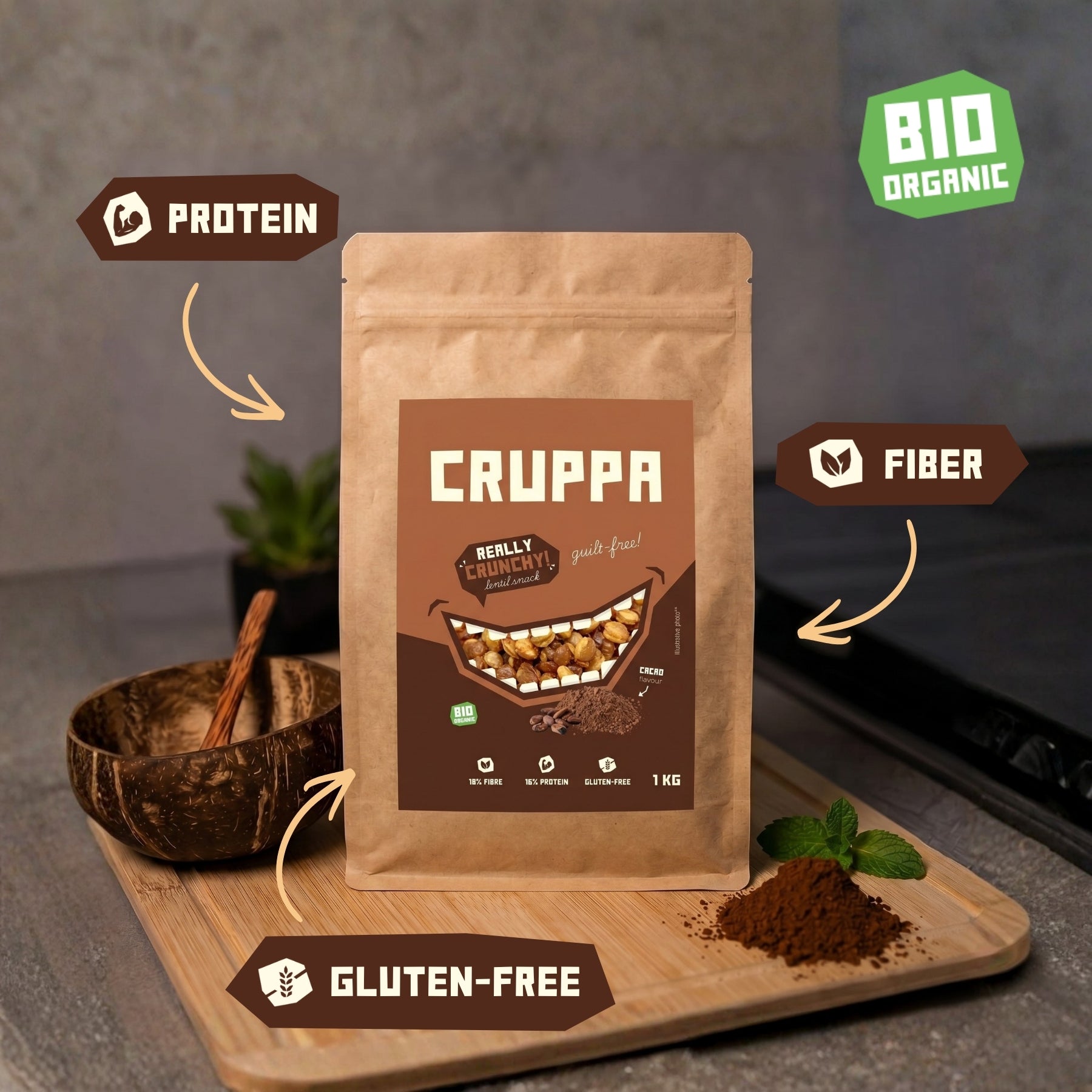 CRUPPA - Cocoa BIO - 1 kg