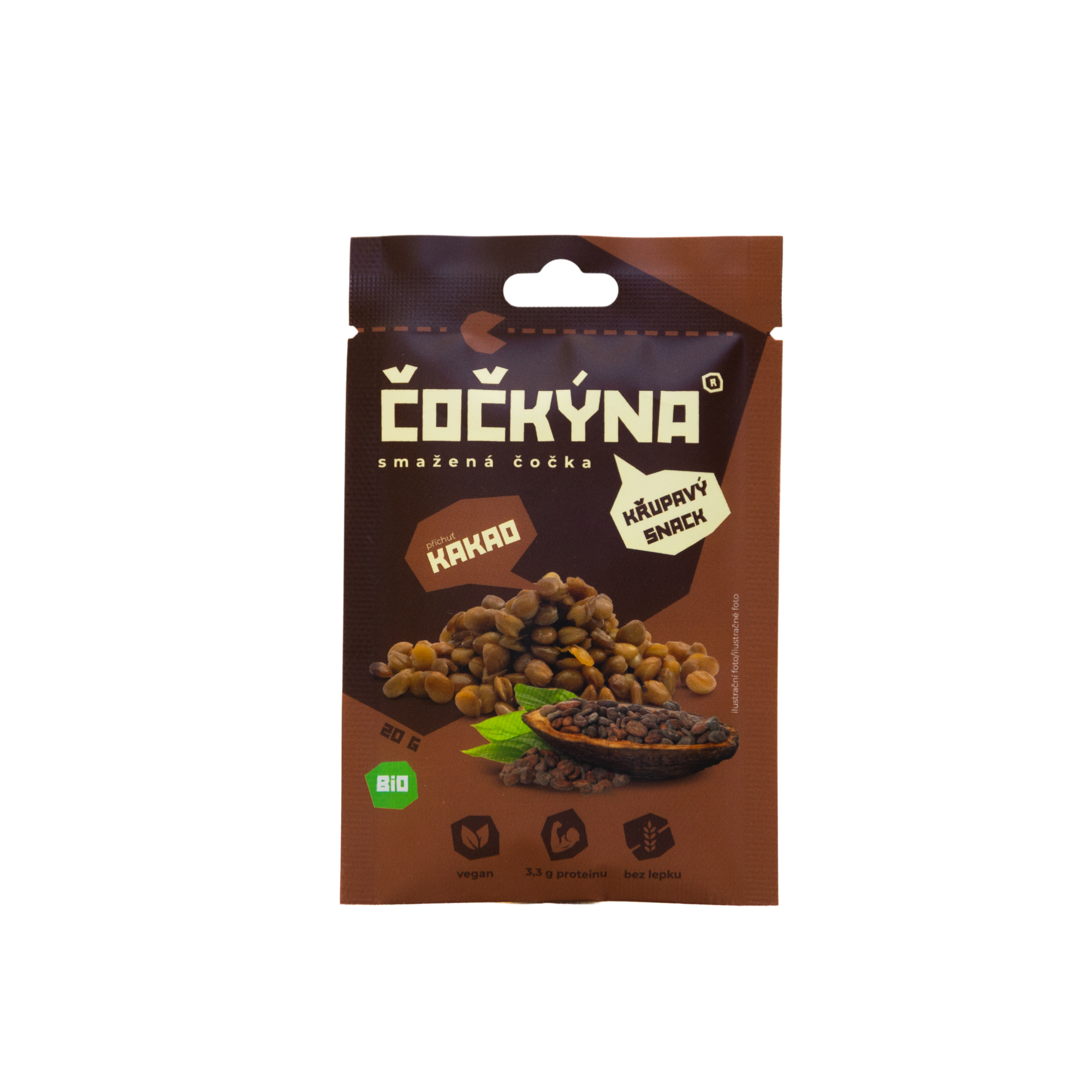Křupavá Čočka - Kakao BIO - 20 g