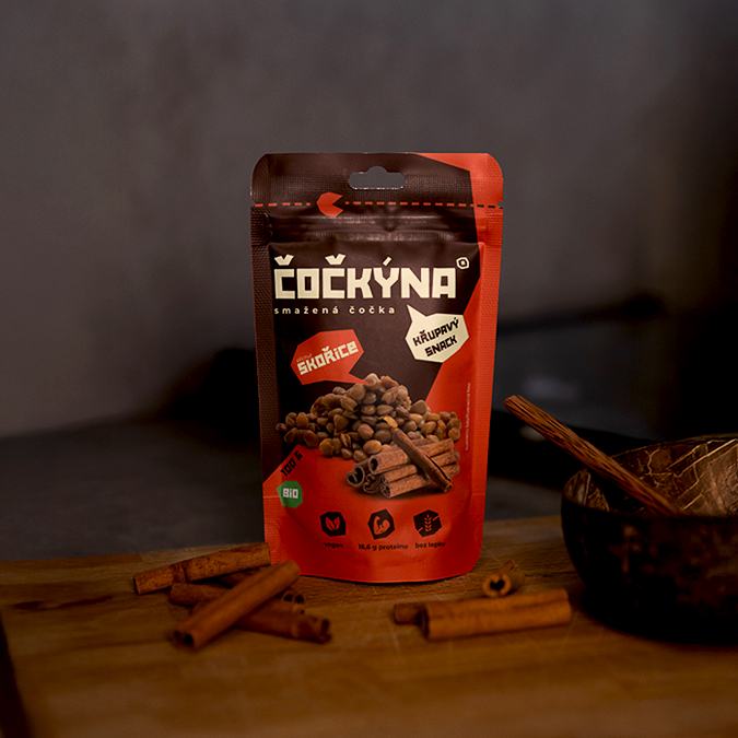 Křupavá Čočka - Skořice BIO - 100g
