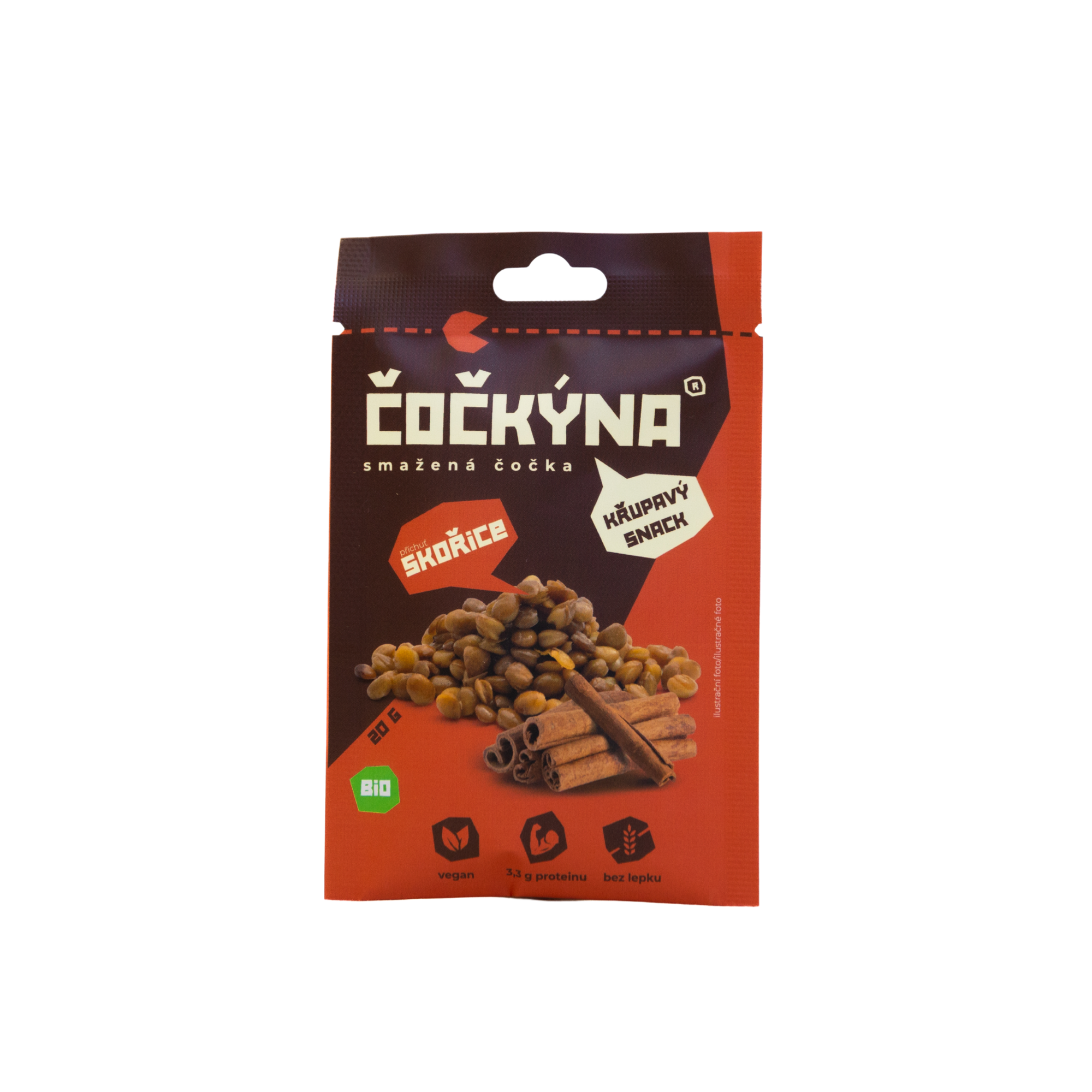 Křupavá Čočka - Skořice BIO - 20 g