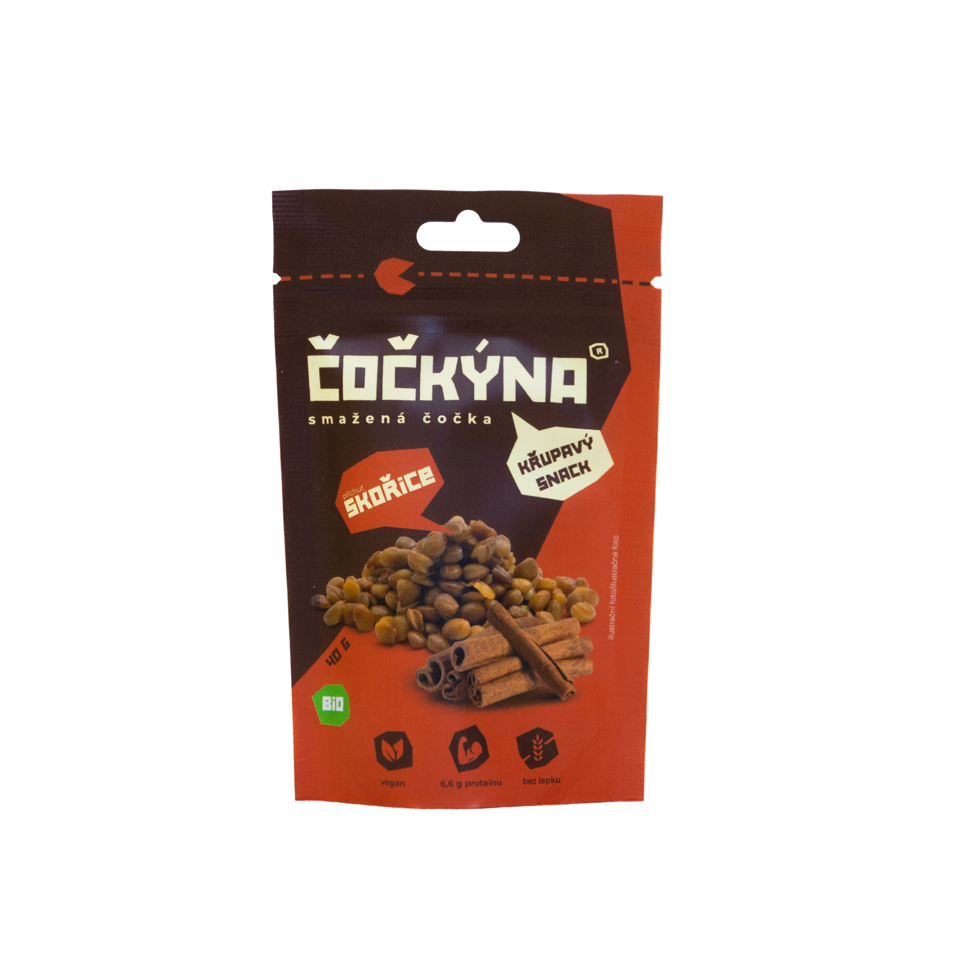 Křupavá Čočka - Skořice BIO - 40 g