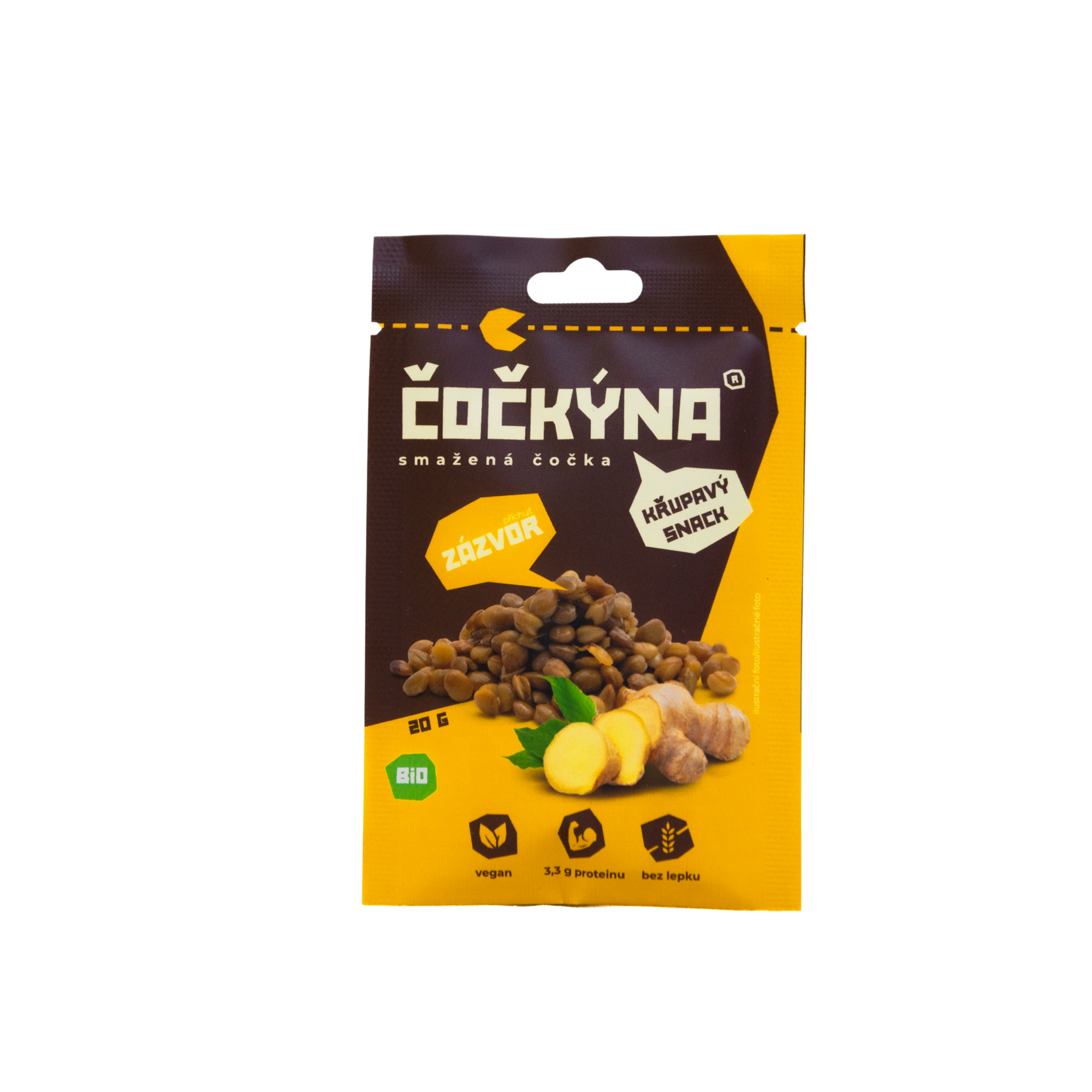 Křupavá Čočka - Zázvor BIO - 20 g