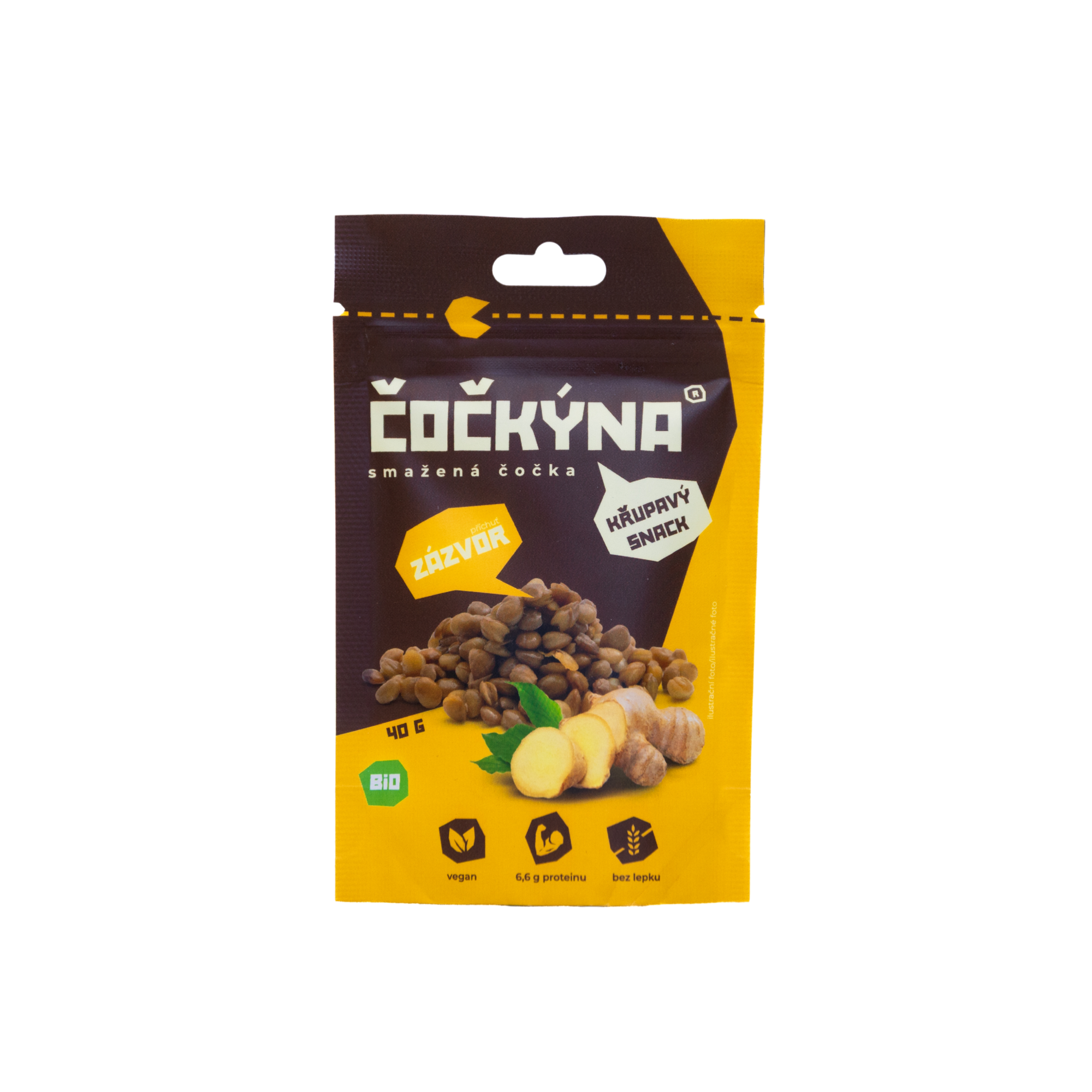 Křupavá Čočka - Zázvor BIO - 40 g